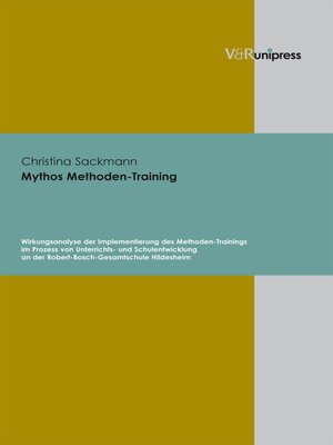 cover image of Mythos Methoden-Training
